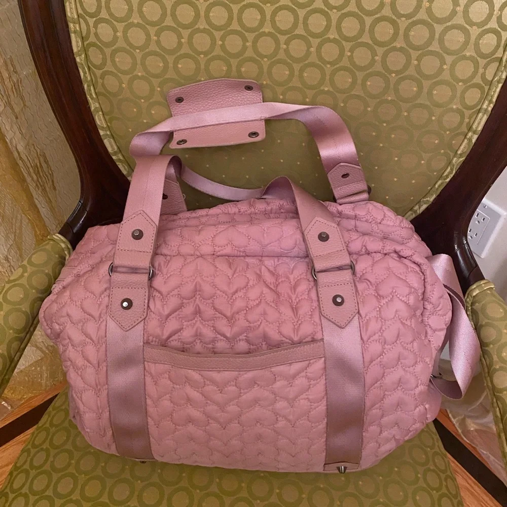 Cynthia Rowley pink baby bag, large